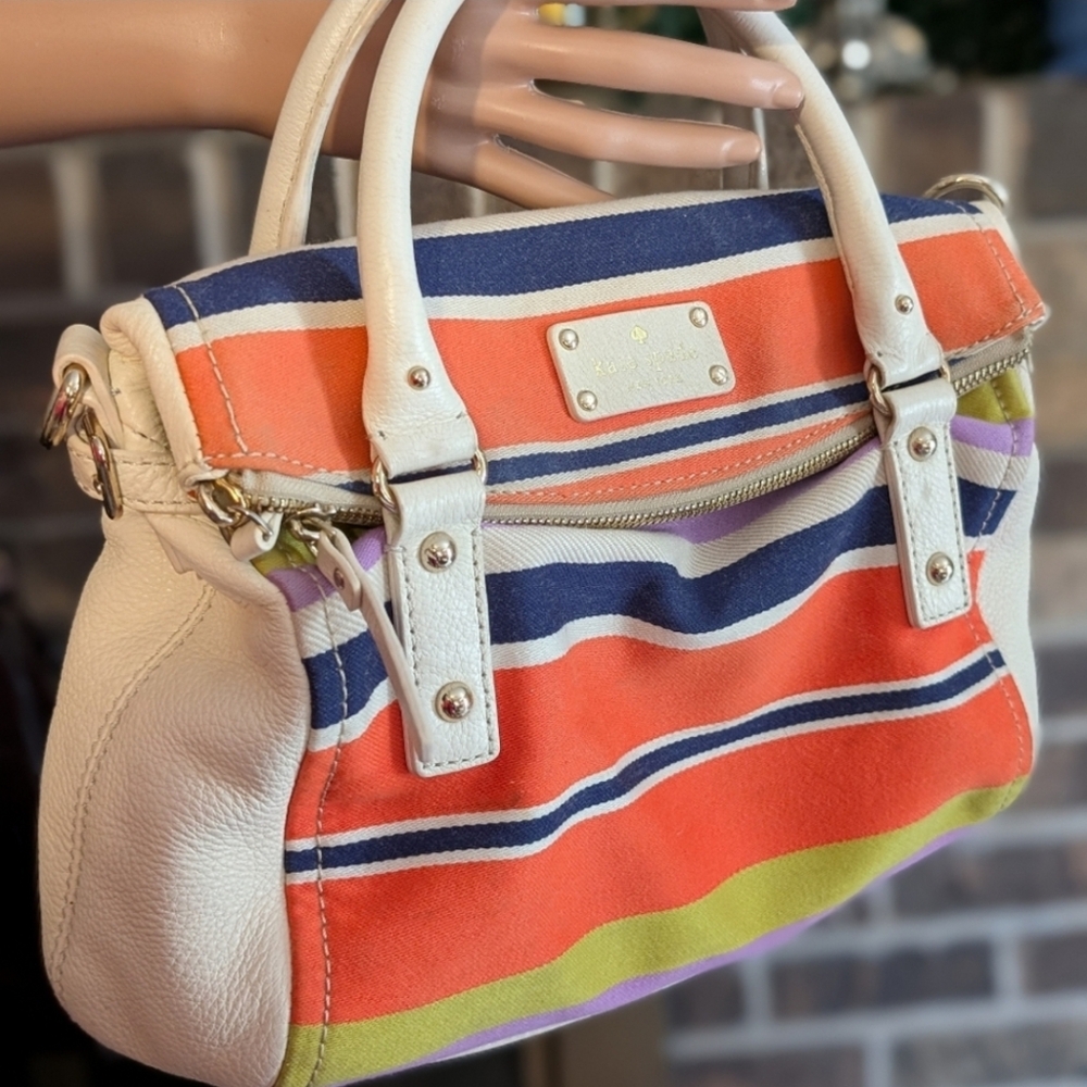 Kate Spade Multicolor Striped Satchel - Picture 2 of 12